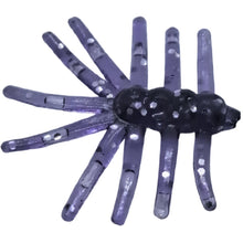 Load image into Gallery viewer, 0.625" Mini Spiders, purple sparkle
