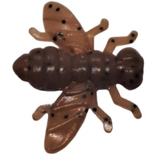 Load image into Gallery viewer, 0.6" Ice Flys, brown/black flk