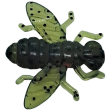 Load image into Gallery viewer, 0.6" Ice Flys, motor oil/black flk