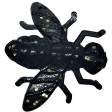 Load image into Gallery viewer, 0.6" Ice Flys, black/gold flk