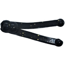 Load image into Gallery viewer, 7/8" Wishbone, black w/gold flk