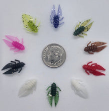 Load image into Gallery viewer, 0.75" craw bug, ice fishing soft bait, many colors