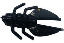 Load image into Gallery viewer, 0.75" craw bug, black with gold fleck