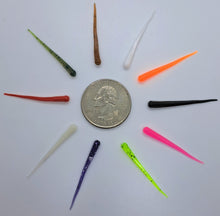 Load image into Gallery viewer, 1.25&quot; spike worms, assortment of available colors
