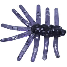 Load image into Gallery viewer, 0.625&quot; Mini Spiders, purple sparkle
