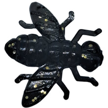 Load image into Gallery viewer, 0.6&quot; Ice Flys, black/gold flk
