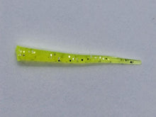 Load image into Gallery viewer, 1.5&quot; wedgee tail, chartreuse sparkle
