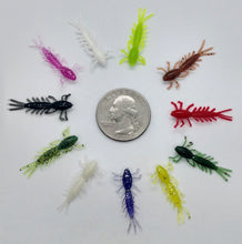 Load image into Gallery viewer, 1&quot; mayfly ice fishing soft plastic, many colors, Digger&#39;s Jig Tails
