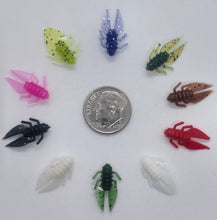 Load image into Gallery viewer, 0.75&quot; craw bug, ice fishing soft bait, many colors
