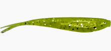 Load image into Gallery viewer, 1.5&quot; quiver minnow, chartreuse sparkle
